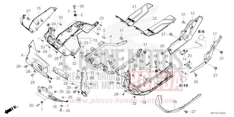 FLOOR STEP for X-ADV 750 GRAPHITE BLACK (NHB01) from 2025